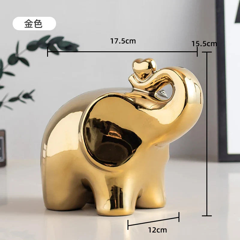 Figurita de elefante de dibujos animados, decoración bohemia para el hogar, adorno para sala de estar, vitrina de vino, escritorio, mueble de TV.