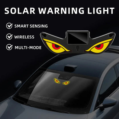 Devil's Eye Car Window Light | Solar and USB-C Rechargeable Warning Lamp