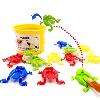 Jumping Frog Bounce Fidget Toy Set | Novelty Stress Reliever Party Favors