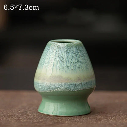 Ceramic Matcha Tea Whisk Holder For Dining Room Teahouse Matcha Ceremony Green Tea Chasen Holder Stand Bowl Teawares