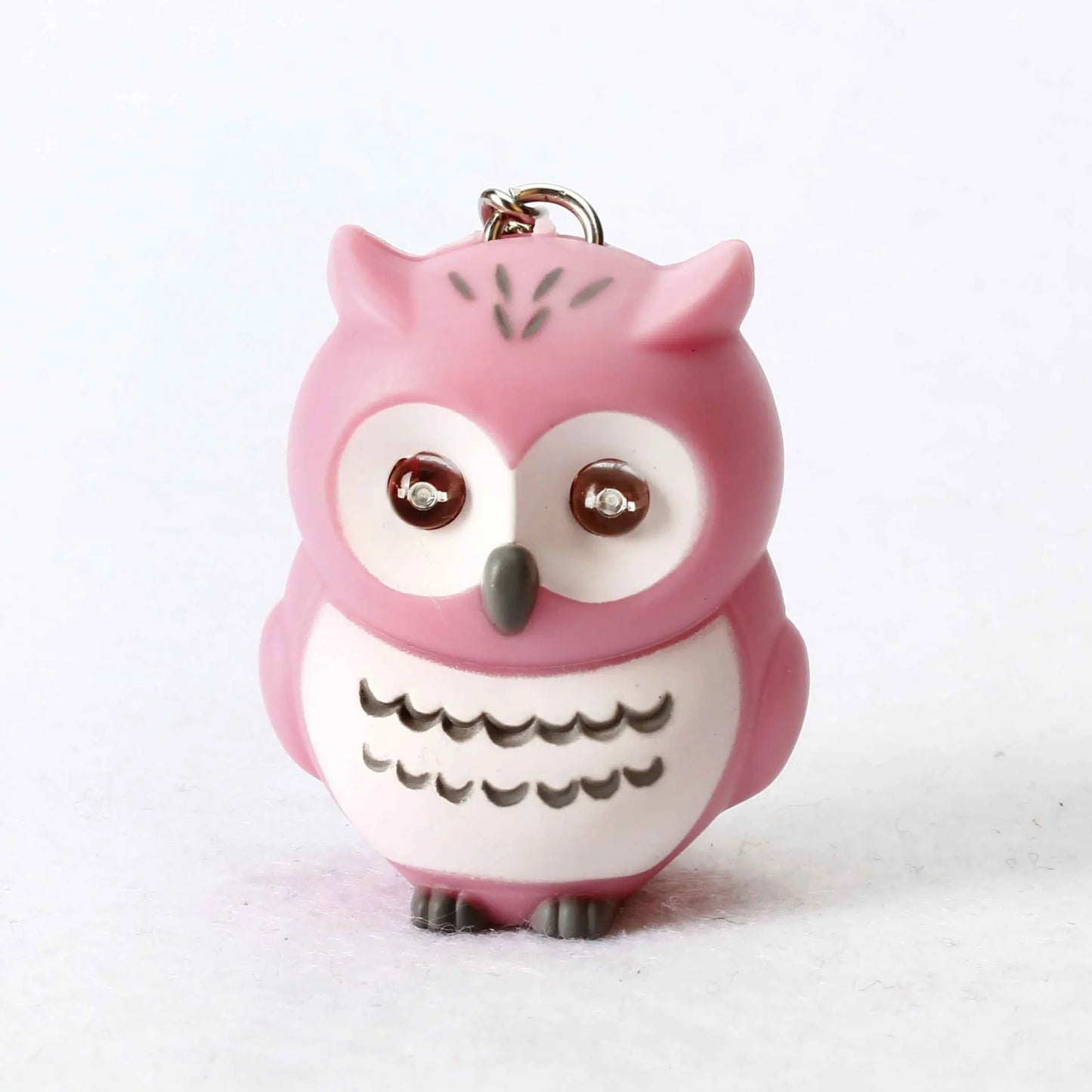 LED Owl Keychain with Sound and Light | Cute Bag Pendant for Keys