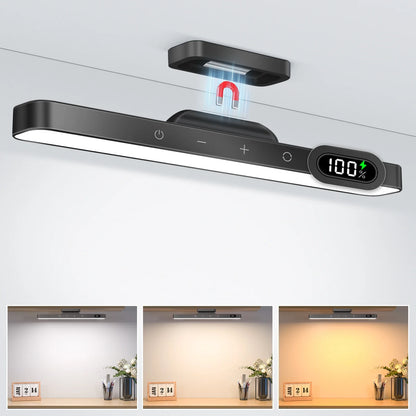 Rechargeable Dimmable Night Light with 3-Color LED Cabinet Lighting