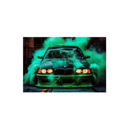 Voiture de sport E30, Graffiti de voiture de course de luxe, Art mural, Affiche imprimée sur toile HD, Décoration de maison, de salon, de chambre