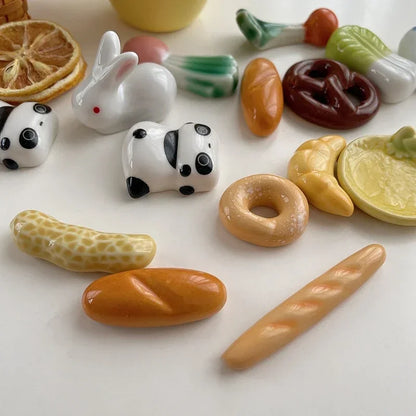 On sell Ceramic Vegetable Shape Chopsticks Holder Chopsticks Holder Stand Practical Fashion Kitchen Tableware Chopsticks Holders