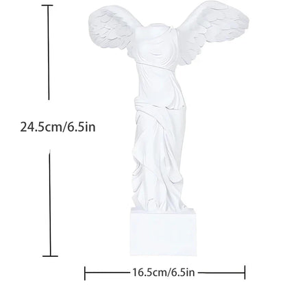 Estatua griega de resina, romana, del Louvre, Victoria Alada, figurita de diosa, escultura de ángel, decoración del hogar, sala de estar, adorno de oficina