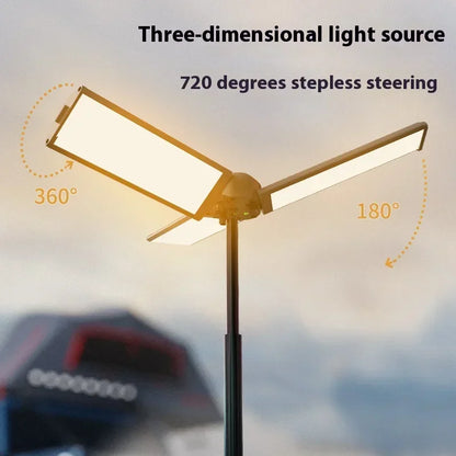 1000LM Rechargeable Camping Lantern Retractable Work Light Hiking Emergency