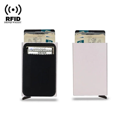 DIENQI Rfid Credit Card Holder | Smart Minimalist Aluminium Wallet