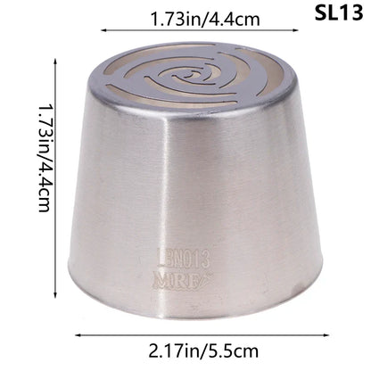 1Pc Stainless Steel Russian Piping Tip | Christmas Cake Icing Nozzle for Cupcake Decorating