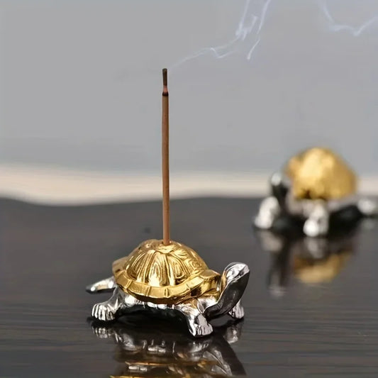 Metal Turtle Snail Shape Incense Holder | Alloy Animal Incense Burner for Home Decor