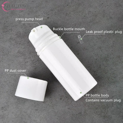 Empty Refillable Vacuum Pump Bottle | Travel Size Lotion Dispenser for Creams and Serums