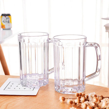 500ML Transparent Beer Mug | Unbreakable Plastic Cup for Drinks