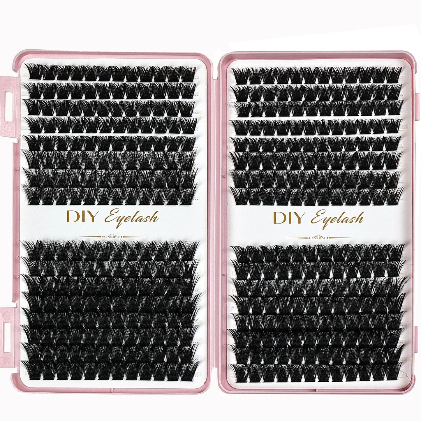 384pcs Cluster Lashes Mixed Tray | DIY Natural Look Eyelash Extension
