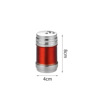 Pot à épices en acier inoxydable | Salière et poivrière rotatives pour barbecue et cuisine