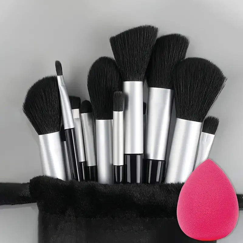Professional 13-Piece Makeup Brush Set | Complete Cosmetic Tool Kit