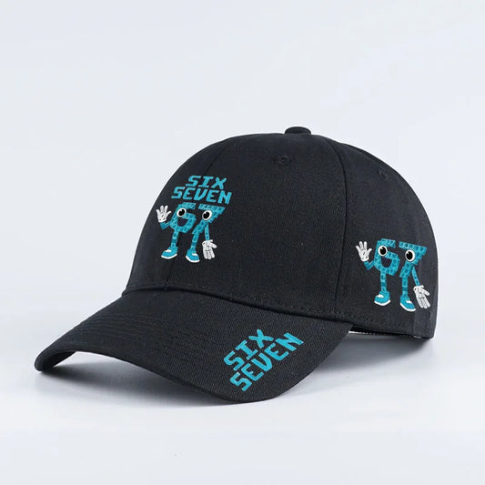 Retro '67 Cartoon Print Baseball Cap | Adjustable Unisex Streetwear