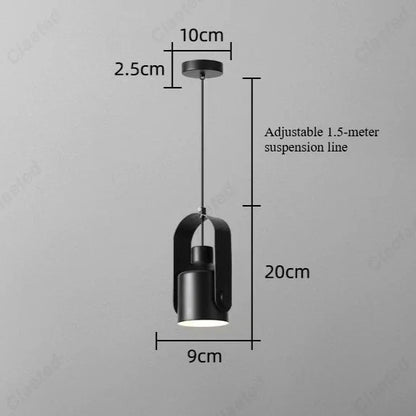 Lustre japonais LED moderne et minimaliste pour salon, salle à manger, bar, chambre à coucher, luminaires décoratifs
