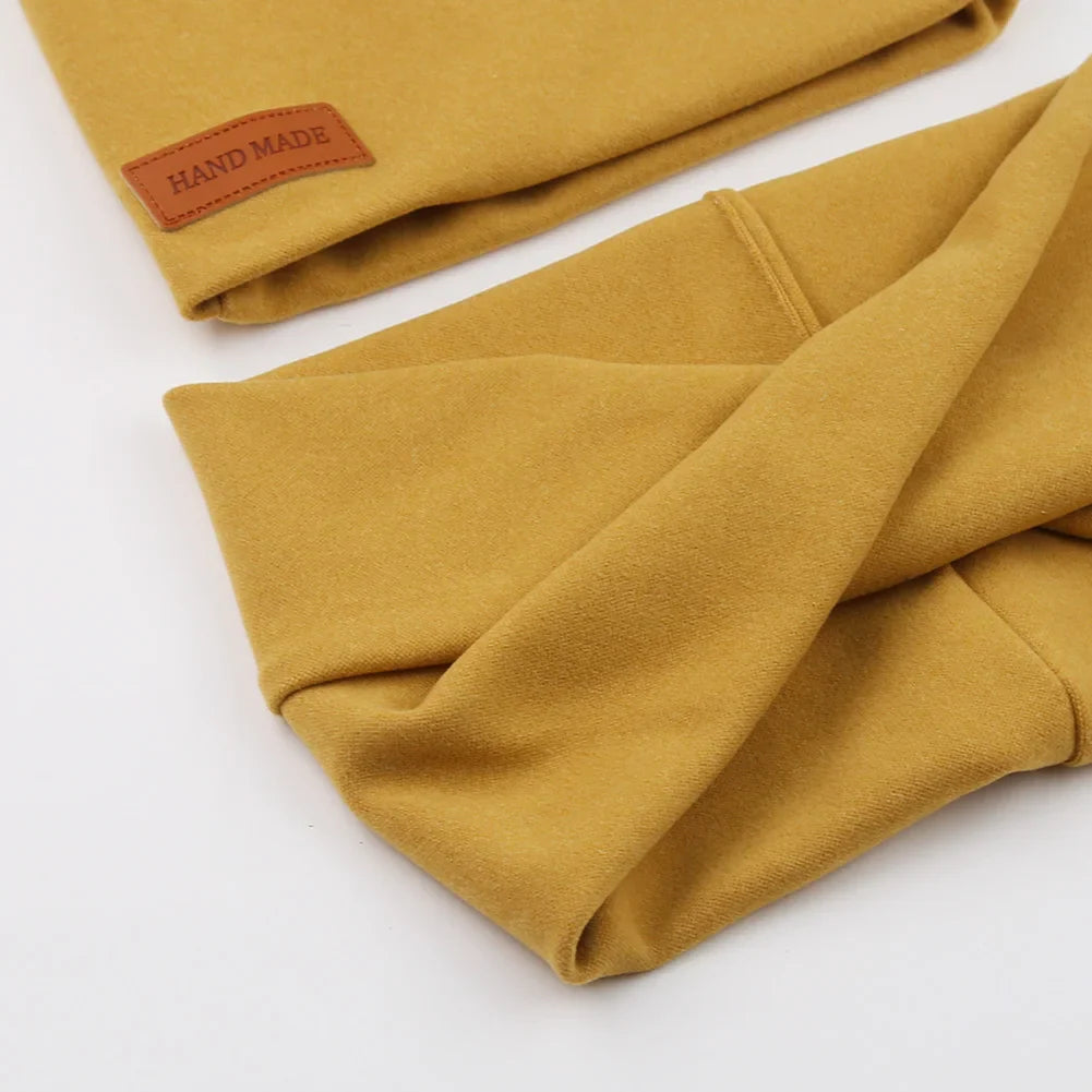 Soft Baby Turban Hat and Scarf Set | Faux Cashmere Winter Headwear for Newborns and Kids