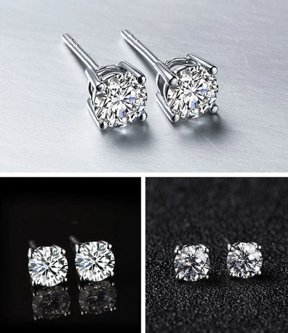 2.0ct Moissanite Earrings for Women | Lab Grown Diamond Studs 925 Sterling Silver