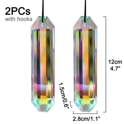 Lot de 2 attrape-soleil en cristal de 12 mm pour décoration de mariage ou de fête à la maison
