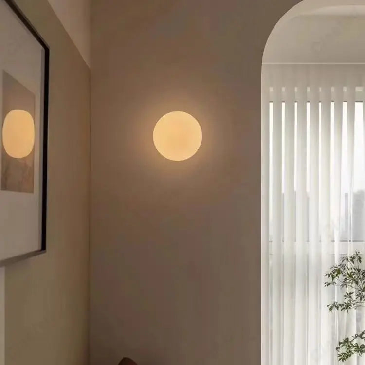 Créative Simple LED Boule Verre Applique Murale Salon Couloir Salle de Bain Chambre Chevet Éclairage Décoratif