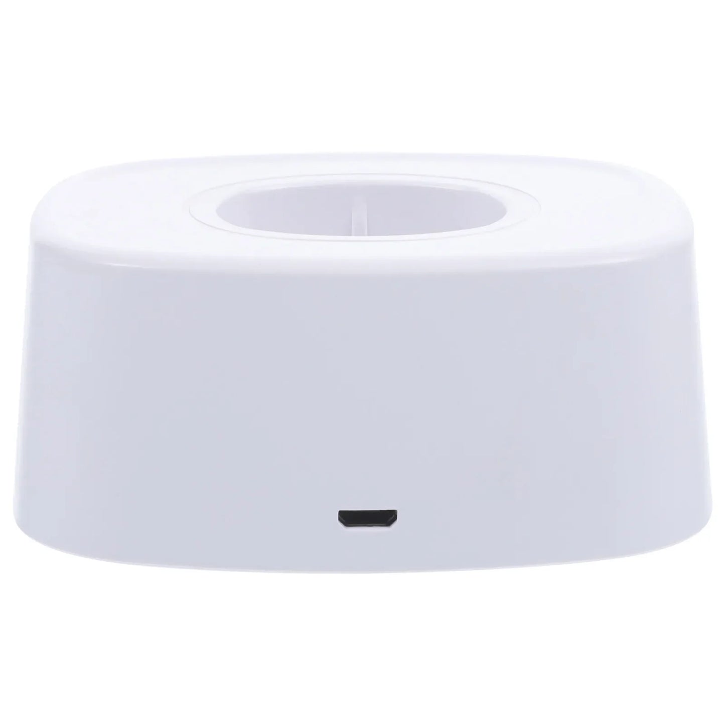 Compact Electric Mosquito Swatter Charging Base | White Storage and Pest Control