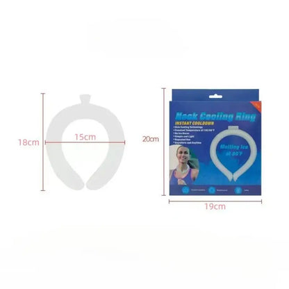 Outdoor Summer Neck Cooling Tube | Reusable Ice Ring for Hiking, Cycling, and Fishing