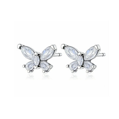 2026 New 925 Silver Elephant Cherry Blossom Butterfly Heart Earrings | Fine Jewelry for Women