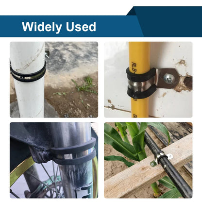 Rubber Lined Pipe Clamp | 6mm-200mm Stainless Steel P Clips for Secure Hose Mounting