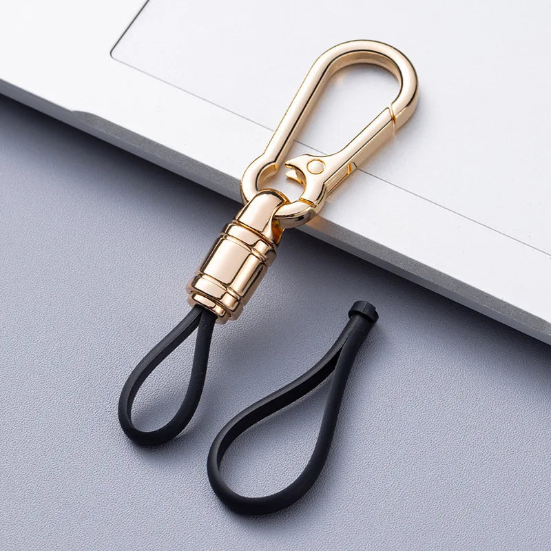Metal Keychain for Men | Premium Anti-Lost Car Key Ring with Belt Clip