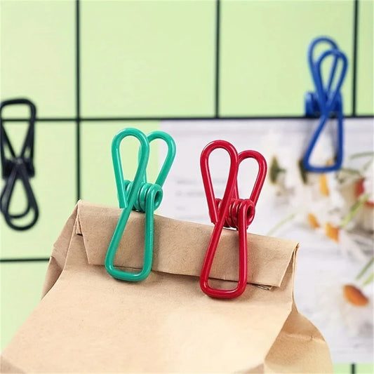 12pcs Durable Multi-Purpose Steel Clips for Sealing Food Bags | Kitchen & Dining Accessories