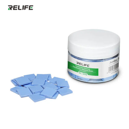 RELIFE RL-098 100PCS Pre-cut Thermal Pads for IC Chip | High Conductivity Silicone Sheets