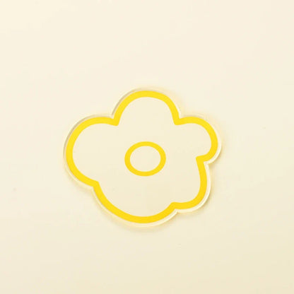 Flower Coasters Acrylic Waterproof Heat Insulation Anti Slip Coffee Cup Mats Cute Flowers Pads Kitchen Tableware Pad Decoration