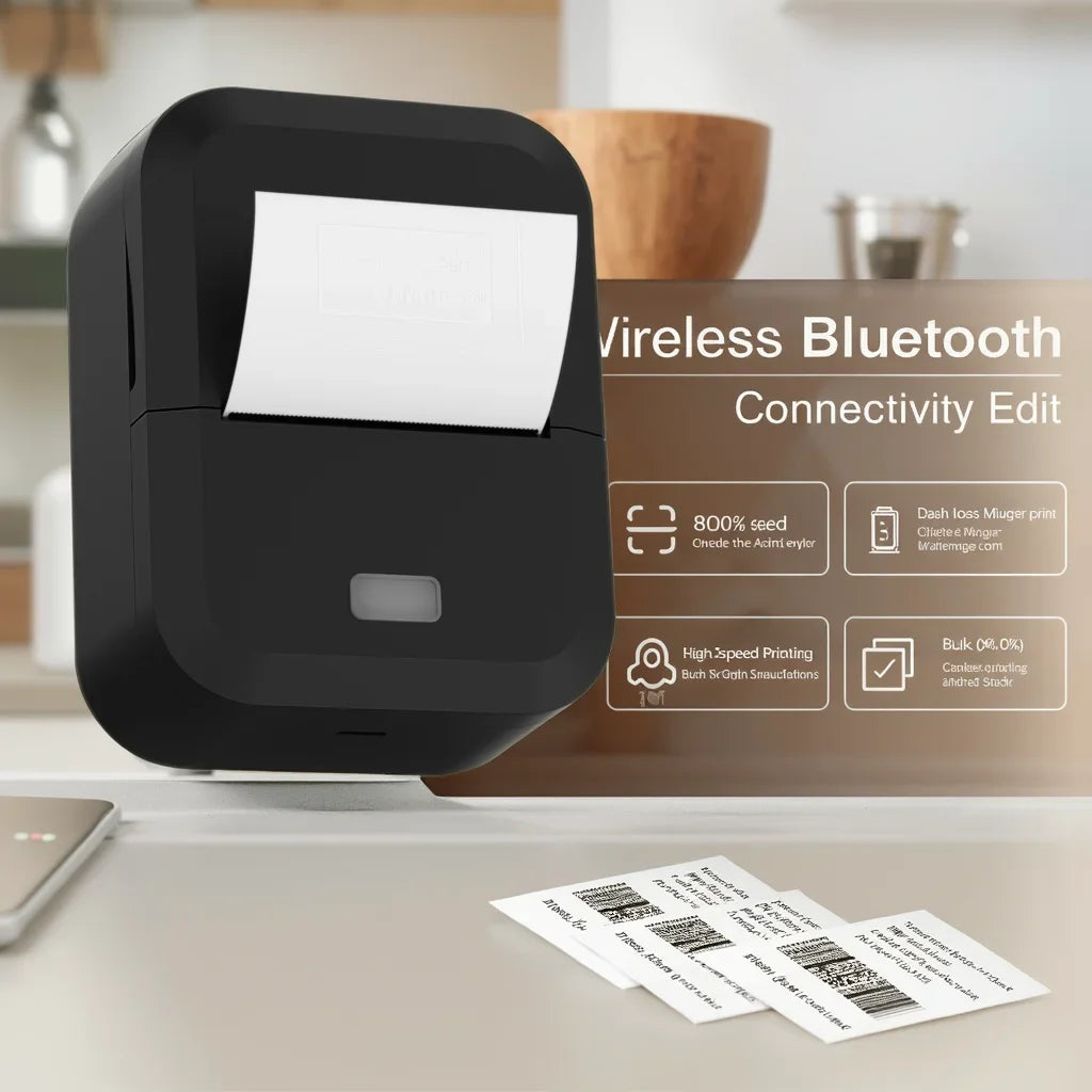 Bluetooth Thermal Label Printer Inkless Mini Sticker Maker for DIY & Gifts
