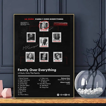 Rapper Lil Durk Deep Thoughts Poster HD Art Sticky Wall Waterproof Home Living Room Bar Decoration