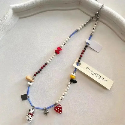 Personalized Dalmatian Pendant Necklace | Custom Beaded Jewelry Gift
