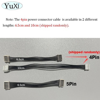 2Pcs Power Connector Cables For PS4 1000 1100 1200 | 5Pin 4Pin Host Power Line Cord Replacement