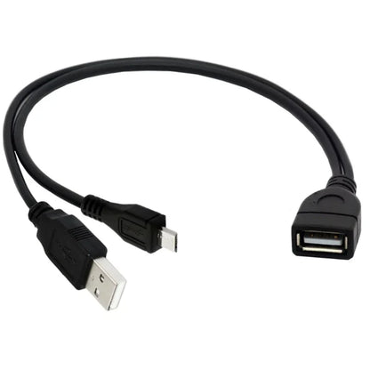 2-in-1 Micro USB to USB OTG Adapter with Power Cable | For Fire Stick, PlayStation Classic & More