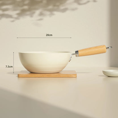 Mini Ceramic Non-Stick Frying Pan Wok Home Egg Steak Skillet Pancake Fried Induction Cooker Gas Stove Saucepan Kitchen Cookware