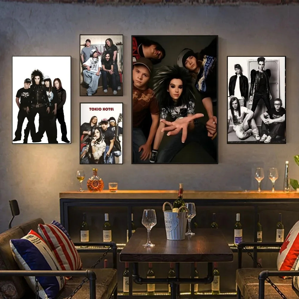 T-Tokio Hotel Poster Affiches HD Décoration Maison Chambre Bar Café Art Peinture Murale Photo