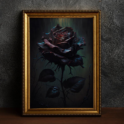 Retro Crow Witch Bat Skull Dark Academia Gothic Victorian Style Wall Art Canvas Painting Poster Print Halloween Gifts Room Decor