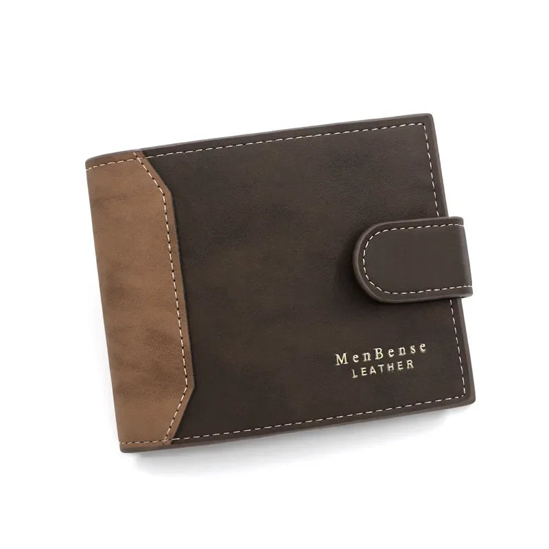 Compact RFID Wallet for Men | Slim PU Leather Card Holder