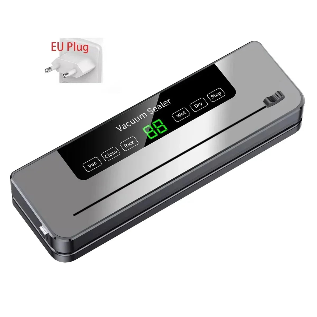 Food Vacuum Sealer Machine Wet Dry Modes with UV and Built-in Cutter for Storage
