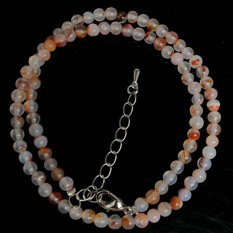 4mm Natural Stone Choker Necklace | Bohemian Crystal Collar Jewelry for Women
