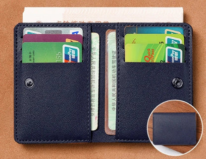 Classic PU Leather Slim Wallet | Unisex Card Holder and Coin Purse