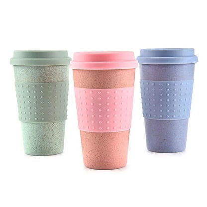 Reusable Wheat Straw Mug | Eco-Friendly Travel Coffee Cup