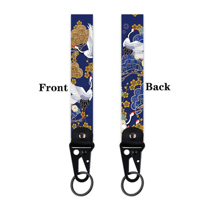Artistic Keychain Set | Crane Car Koi Fish Dragon Jewelry Key Rings