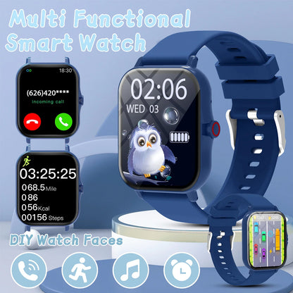 2026 Smartwatch with 1.83-Inch Screen | Bluetooth Call Fitness Tracker for Kids and Adults