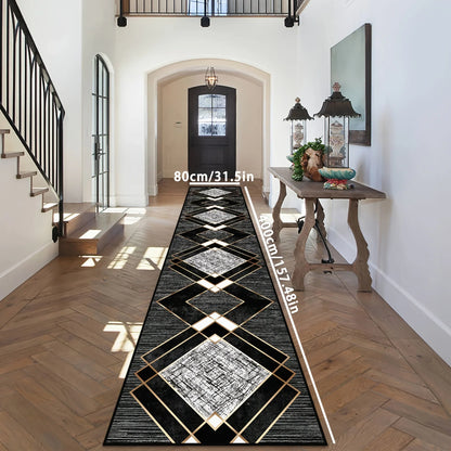 VIKAMA Black Skull Carpet Halloween Decoration Gothic Style  Large Area Rugs Balcony Hallway Rug Kitchen Floor Rug Doormat