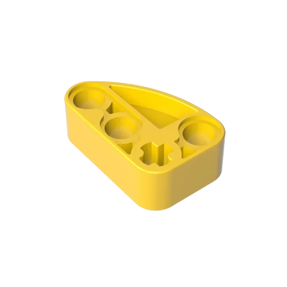 Gobricks GDS-2016 Technical Beam 2 x 3 L-Shape with Quarter Ellipse Thick | Building Blocks Toy Compatible with Lego 71708