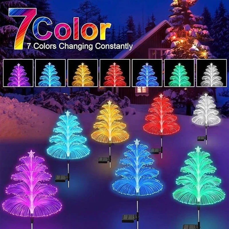 Solar Jellyfish Garden Lights Outdoor Color Changing LED Landscape Pathway Lamp